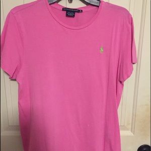 pink polo tee